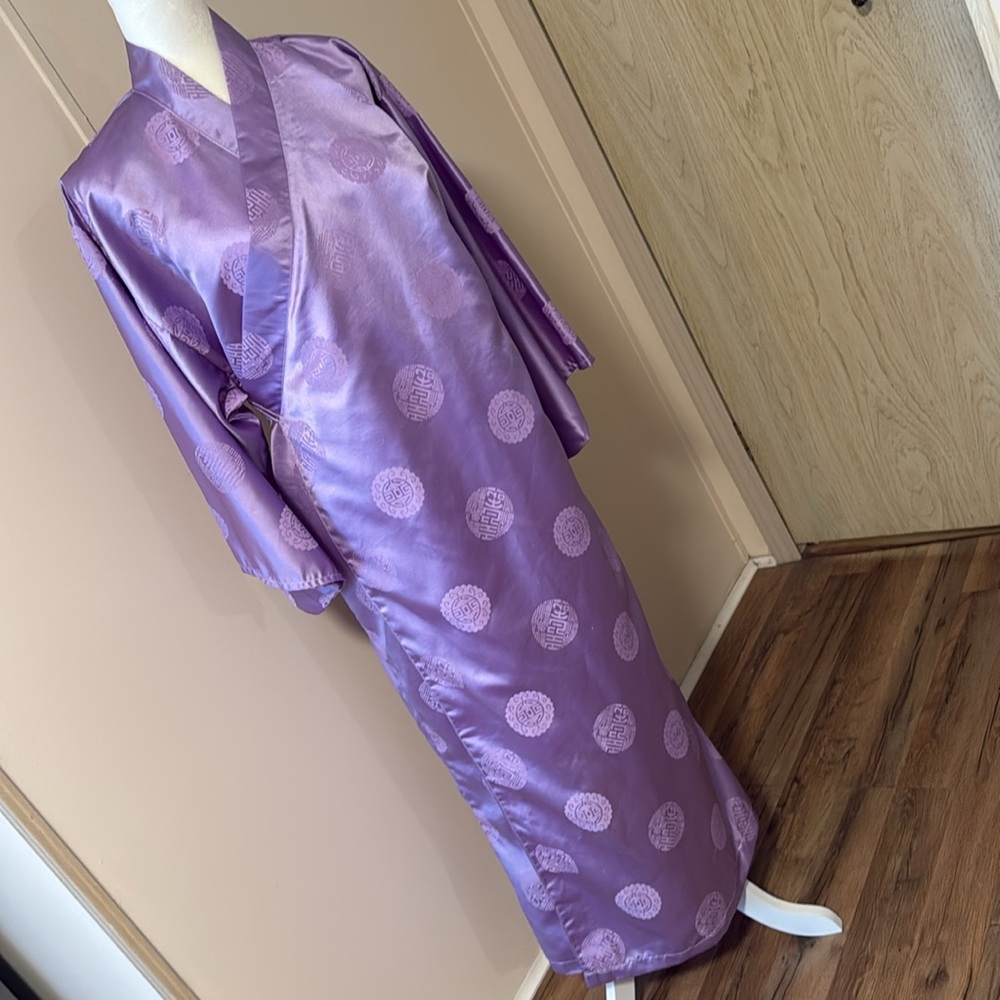 Woman's purple kimono